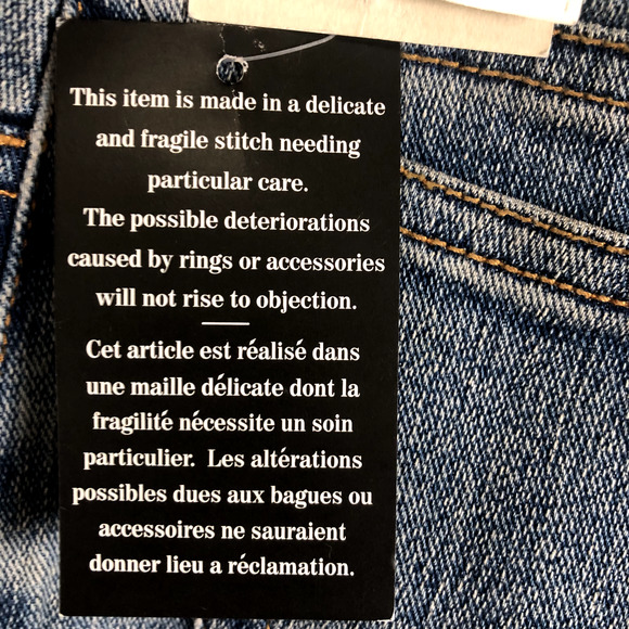 Lana Erica Jeans Blue Floral Embroidered Embellished Straight Leg Womens 4 - Picture 11 of 16